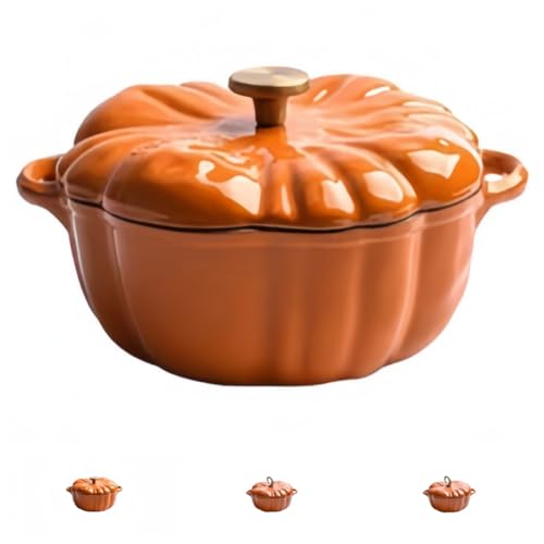 カボチャ型 保温調理鍋 2色セット*8 カボチャ型 保温調理鍋 2色セット*8